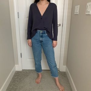 LOFT Unique Front Button Cardigan